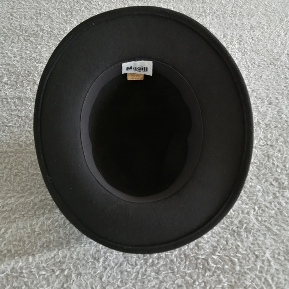 Magill Black Brim Hat Size Large Made in U.S.A - Picture 7 of 9